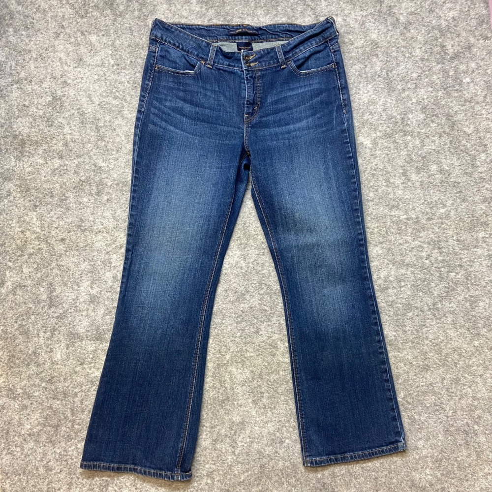 Levi's 526 Slender Boot Cut Jeans Women's 16 Blue Dark Wash Denim Pants